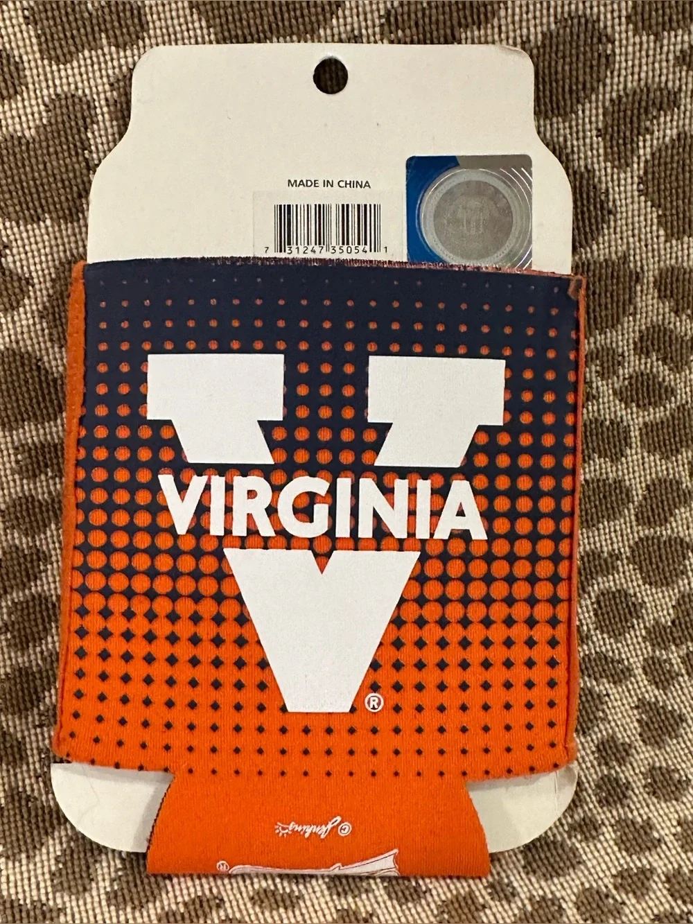 Lot of 2 Virginia Cavaliers Insulating Can Coolie Koozie~Game Day Outfitters~NWT